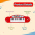 Gooyo GY3716 Battery Operated Multi-Functional Portable Organ/Piano/Keyboard Musical Toy for Kids